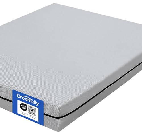 Dreamolly rgonomische 7-Zonen Kaltschaummatratze 140x200 cm, 20 cm Höhe – Atmungsaktiver 3D-Bezug, Gerollt, H2/H3, Oeko-TEX Zertifiziert