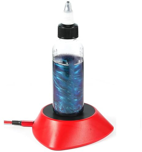 Mélangeur de peinture magnétique avec 20 rotors de mélange, 10 000 tr/min, haute vitesse, avec tapis antidérapant et patch de pied pour modèles DIY et nail art