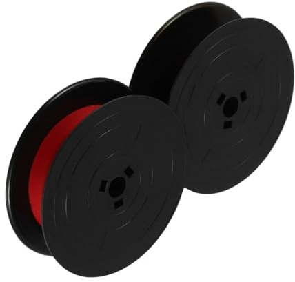 DOITOOL Doppelfarbiges Schreibmaschinenband Schwarz Rot Einfache Installation Mechanisches Vintage Farbband Kompatibel mit Flying Fish Long Sky Gr1 Bürobedarf