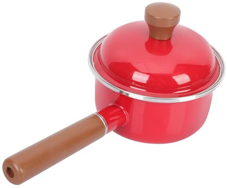 EXHUMKY Olla De Leche Esmaltada Para Cocina Antiadherente Para Cocinar Comida Para Bebés Casa Sopa Fideos Instantáneos Cacerola De Esmalte