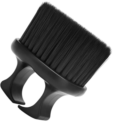 Mikinona Multifunktionale Bartbürste Ergonomisches Ringdesign mit Borsten aus Nylon und PP für Glattes Kämmen und Gründliche Reinigung für Männer und Friseursalons