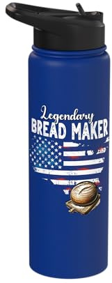 US Flag Bread Maker Stainless Steel Insulated Water Bottle