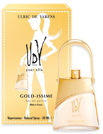 ULRIC DE VARENS - UDV Pour Elle - Eau de Parfum Gold-Issime - Floral Aldéhydé - Parfum Femme - Vaporisateur - Made in France - 30 ml