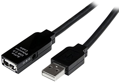 StarTech.com 15m USB 2.0 Active Extension Cable M/F USB-Verlängerungskabel W bis M 15 m aktiv Schwarz