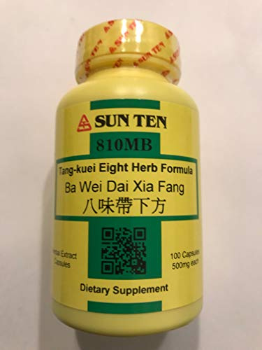 Sun Ten - Tang-kuei Eight Herb Formula Capsules/Ba Wei Dai Xia Fang/八味帶下方