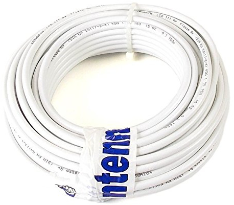 20 m (Meterware) Kathrein LCD 111 A+ Koax Kabel RG6 1,13/4,8/6,9 mm NEU: Class A+, weiß, PVC