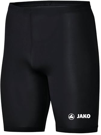 JAKO Unterziehhose Kinder Tight Basic 2.0 Schwarz 164 - Elastische Fahrradhose Kinder aus Polyester, Radlerhose Kinder mit elastischem Bund, Thermohose