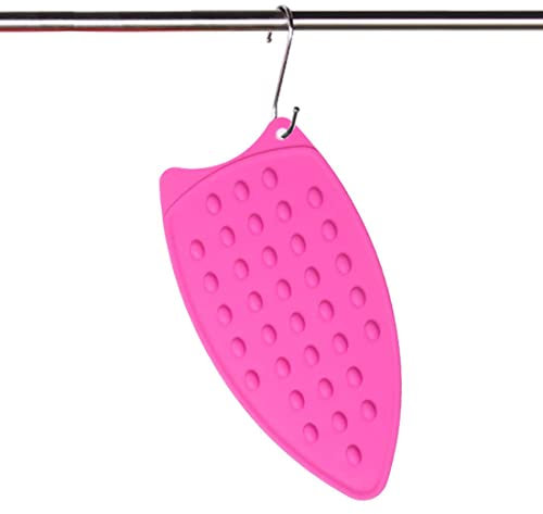 LeLehome Silicone Iron Rest Pad for Ironing Board Hot Resistant Mat - Pink