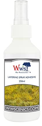 War World Scenics Colla Spray per Strati di Erba Statica - Flacone da 250ml - Modellismo e Wargame