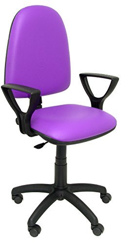 Silla Ayna similpiel Lila con Brazos