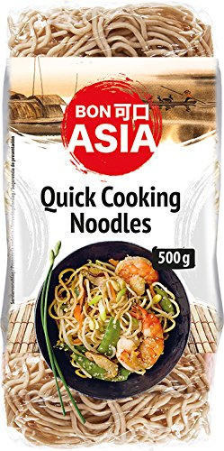 Bonasia Fideos Chinos de Rápida Cocción - Paquete de 10 x 500 gr - Total: 5000 gr