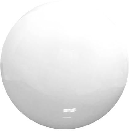EXTRUMOL - Bola Farola Exterior - Recambio tipo Globo - Alumbrado Público - Exterior - Policarbonato Blanco - Medidas: Ø 40 cm - Boca: 17 cm