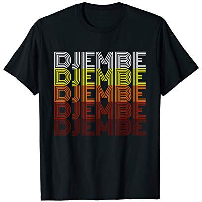 Vintage Retro Djembe Words - Awesome Gift For Djembe Player T-Shirt