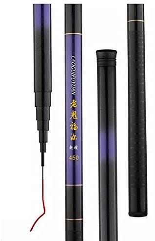 LUOSHUAI Stipprute Super Hard Super Light Carbon Faser Teleskop Mini Hand Angelrute 2,7 Mio. 7,2 Mt Super Light Stream Rod Fütterungsstange Angelrute (Length : 2.7 m)