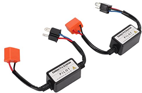 2 STÜCKE LED Widerstand Keramik, Elektrische Kabelbäume Kopf H4 Birne Typ 35 W 12 V LED Lampe Dekodierung Fehlerbeseitigung LED Anti-Flicker Kabelbaum Canbus Negativkonverter