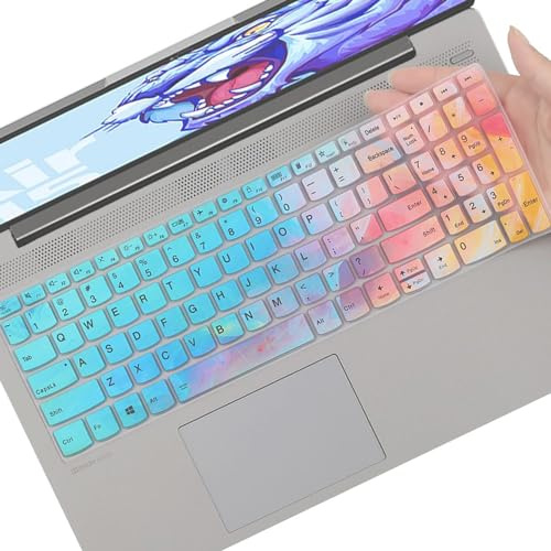 Keyboard Cover for Lenovo Yoga 7/Yoga 7i 15.6 16, 2025-2022 IdeaPad 5/IdeaPad 3/IdeaPad 5i/IdeaPad 3i/IdeaPad 1 1i 15.6 17.3, Flex 5 15.6, Yoga/IdeaPad Slim 7 15.6, ThinkBook 15/15p G2 G3 G4
