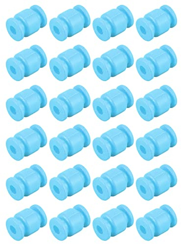 sourcing map Vibrationsschutz Stoßdämpfung Dämpfung Gummi Bälle M3.5x13mm für RC Quadcopter FPV Kardanisch Kamera Montage (Blau/24Pack)