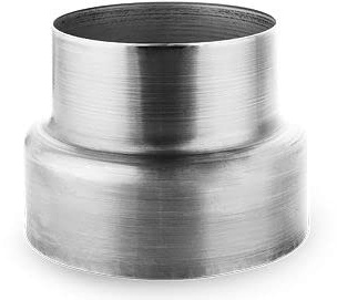Baumeister.tech Reduzierstück Fallrohrreduzierung 100/80 aus Titan-Zink - Änderung des Durchmessers des Rohrs von 100 auf 80 mm