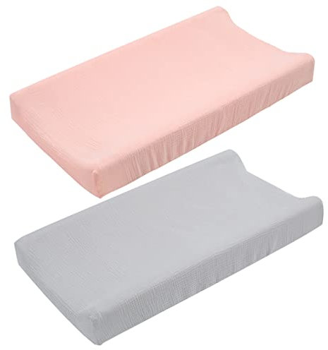 TOYANDONA 2stücke Wickelauflagenbezug Aus Baumwolle Für Babybett Atmungsaktiv Und Weich Mit Elastischem Waschbar Und Knitterfrei Passend Für Jungen Und Mädchen