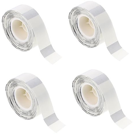 NUOBESTY 4rollen Transparente Selbstklebende Etiketten Für Drucker Für -projekte Beschriftungen Und Bastelarbeiten Wasserfest Und Einfach Zu Bedienen