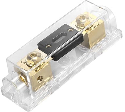 A ABSOPRO 0/2/4 Gauge Inline ANL Sicherungshalter Klarer ANL Sicherungshalter mit 200 Ampere Sicherung