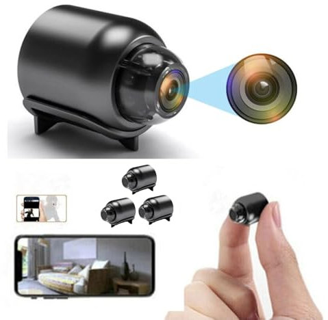 BSLVWG Mini Spy Camera,1080P WiFi Hidden Camera Wireless Secret Magnetic Camera Mini Baby Spy Camera Home Security Camera Micro Small Monitor Video Camera with Motion Detection App Control (1)