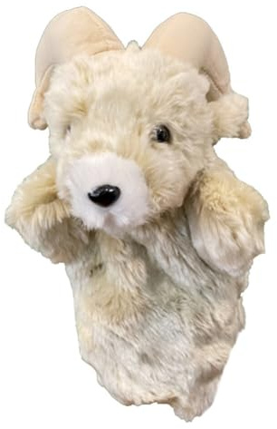 Kleine Ziege Handpuppe, Asudaro Handpuppen Plüschtiere Spielzeug für Kinder Geschichtenerzählen Geschenke - für Kinder Geburtstagsspiele Schulen Kleine Ziege