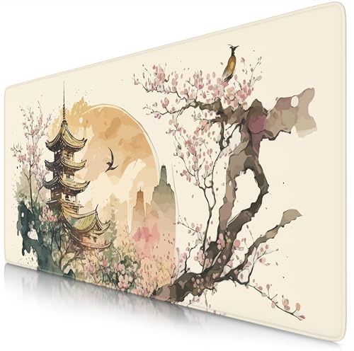 TITANWOLF Tapis de Souris Gaming XXL 900x400mm, Mouse pad mat, sous-main Bureau Gamer Extra Large en Tissu, Base antidérapante, Haute précision et vitesse, pour souris claviers Roccat Razer Logitech