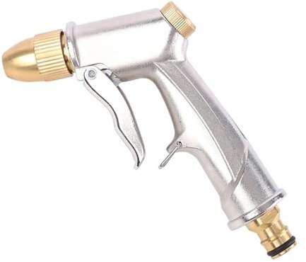 Gardening Brass Spray Gun, Water Hose Sprayer Nozzle Leakproof Metal Hose, Hose Pipe Spray Gun Metal, Metal Hose Spray Gun for Car Plants Watering, Lawn and Garden