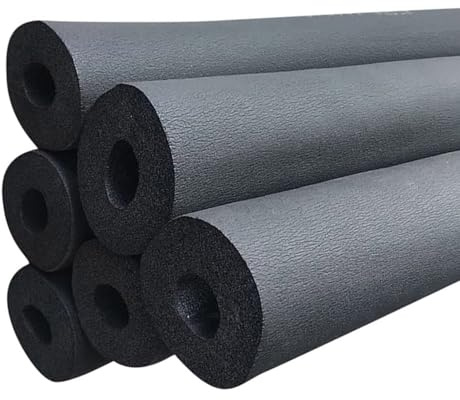 Pipe Insulation Foam Tube Lagging 20/25/32/43/50/63/76/90/110mm ID Insulation Pipe Heat Preservation for water pipe Solar Pipes wall thickness 20mm Length 1.80m(ID 110mm x T 20mm)