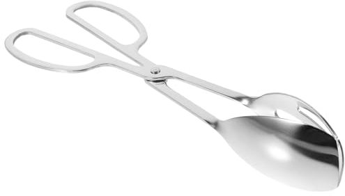 GRIRIW Dessertzange Brotzange Aus Edelstahl – Kochzange Lebensmittelklammern Aus Metall Leicht Zu Reinigen Ideal Für Buffet Und Party