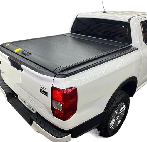 liujialigr Pickup-Truck-Ladeflächen-Rollendeckel, Hardtop-Tonneau-Abdeckung hinten, kompatibel for Ford F150 F-150 Ranger Ram 1500 Tundra Tacoma Hilux Dmax Triton