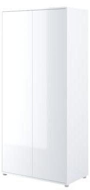 Friderik Bed Concept BC-20 Kleiderschrank für Schrankbett, Eintüriger Kleiderschrank, 110x218x55 cm (Weiß Hochglanz)