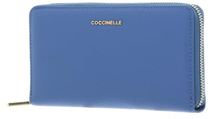 Coccinelle Metallic Soft Wallet Grained Leather Azul