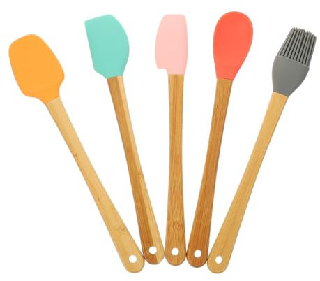 HOLIDYOYO 1ensemble Set De Outils De Pâtisserie Ergonomique Avec Spatules Colorées Pour Gâteaux Et Crèmes Accessoires De Cuisine Pratiques Et Légers