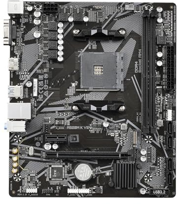 Processore Scheda madre Fit For GIGABYTE A520M K V2 Micro ATX A520 Socket AM4 Supporta CPU Ryzen 5600G 5700G 3600 3400G M.2 PCIe 3.0