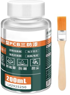 Genérico Pegamento Electrónica,200ml Impermeable Secado Rápido | Sellador aislante de revestimiento conformado | para teléfonos móviles Reparación de computadoras Lámparas LED Taller de tablero de con