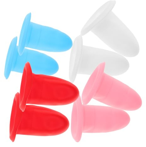 Coperture Elastiche 8 Pezzi per Silicone Bottiglie da Viaggio | Antigoccia e Lavabili, Design Estensibile 22cm, per Lunghi Viaggi e Contenitori Shampoo