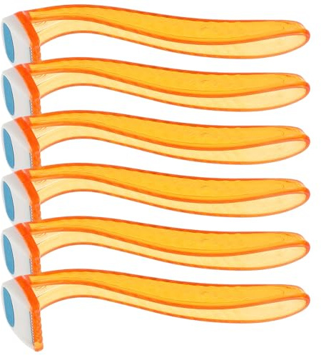 DIYEAH Set da 6 Rasoi da Donna per Depilazione Corpo e Peli Intimi, Rasoio per Peli Privati Custodia Protettiva, Sicuro e Delicato per Gambe, Ascelle e Viaggi Colore Colore Casuale