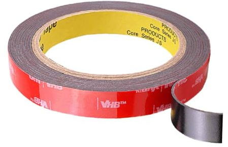SANKA VHB 5952 Ruban Adhésif Double Face Extra Fort, Ruban Adhésif Sans Clous, Imperméable et ultra Résistant aux Hautes Températures pour Décoration & Fixation de Voitures, de Maison (1.27CM*4.72M)