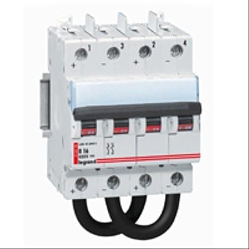Legrand 414426 Disjoncteur Modulaire Courant Continu DX³ 800V= 10A, 4 Modules
