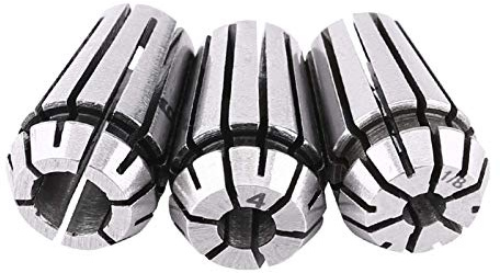 Collet ER11 Set, Akozon CNC Collet Milling Lathe 3pcs ER11 Holder Tool 1/8 inch 4mm 6mm for CNC Engraving Machine & Milling Lathe Tools