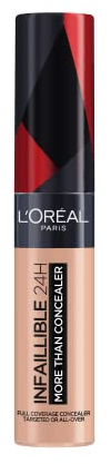 L'Oréal Paris Concealer zum Abdecken und Auffrischen, Für ein deckendes Finish und bis zu 16H Halt, Infaillible More Than Concealer, Farbe: 324 Oatmeal, 11 ml