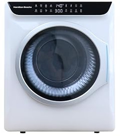 HAMILTON BEACH Electric Compact Portable TOUCHSCREEN Laundry Dryer, White