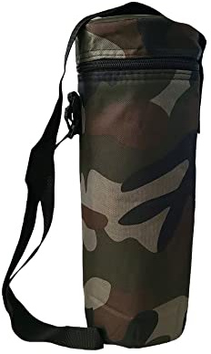FAST WORLD SHOPPING Sac isotherme porte-bouteille 1,5 A 2 Litres Sac à dos Réfrigérateur Bandoulière Et Fermeture Zip Intérieur Aluminium