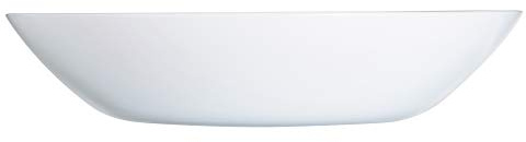 Arcopal Luminarc Zelie - Set di piatti da tavola in vetro opale bianco (6 ciotole da zuppa)