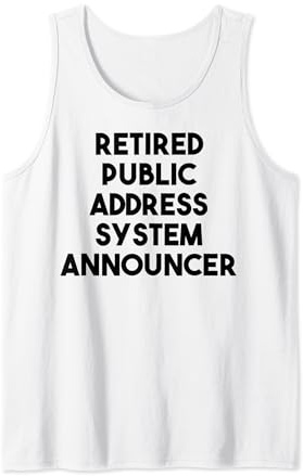 Annonceur du système de sonorisation à la retraite Débardeur