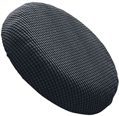 BESPORTBLE Rundhocker Bezug – Stretchbarer, waschbarer Stuhlbezug für Barhocker, Bistrohocker und drehbare Hocker – Staubschutz, grau