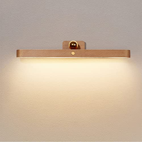 Led Rechargeable Bathroom Light Fixtures Three-Level Dimmable Touch Control Vanity Lights, Magnetic Vanity Light Bar for Bathroom Living Room Bedroom (NO-HB006)