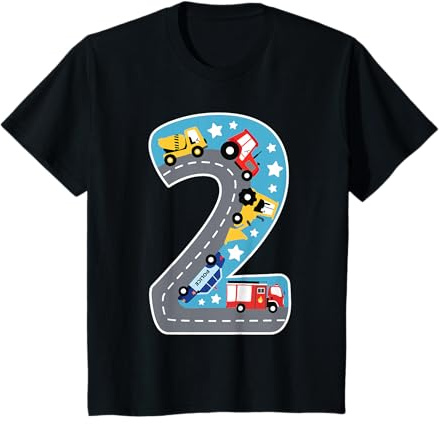 2. Geburtstag Autoteppich 2 Jahre Alt Junge Auto Geschenk T-Shirt